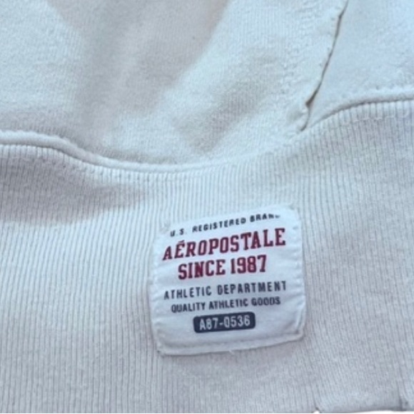 Aeropostale Vintage Pullover Distressed Embroidered Hoodie - Picture 13 of 14